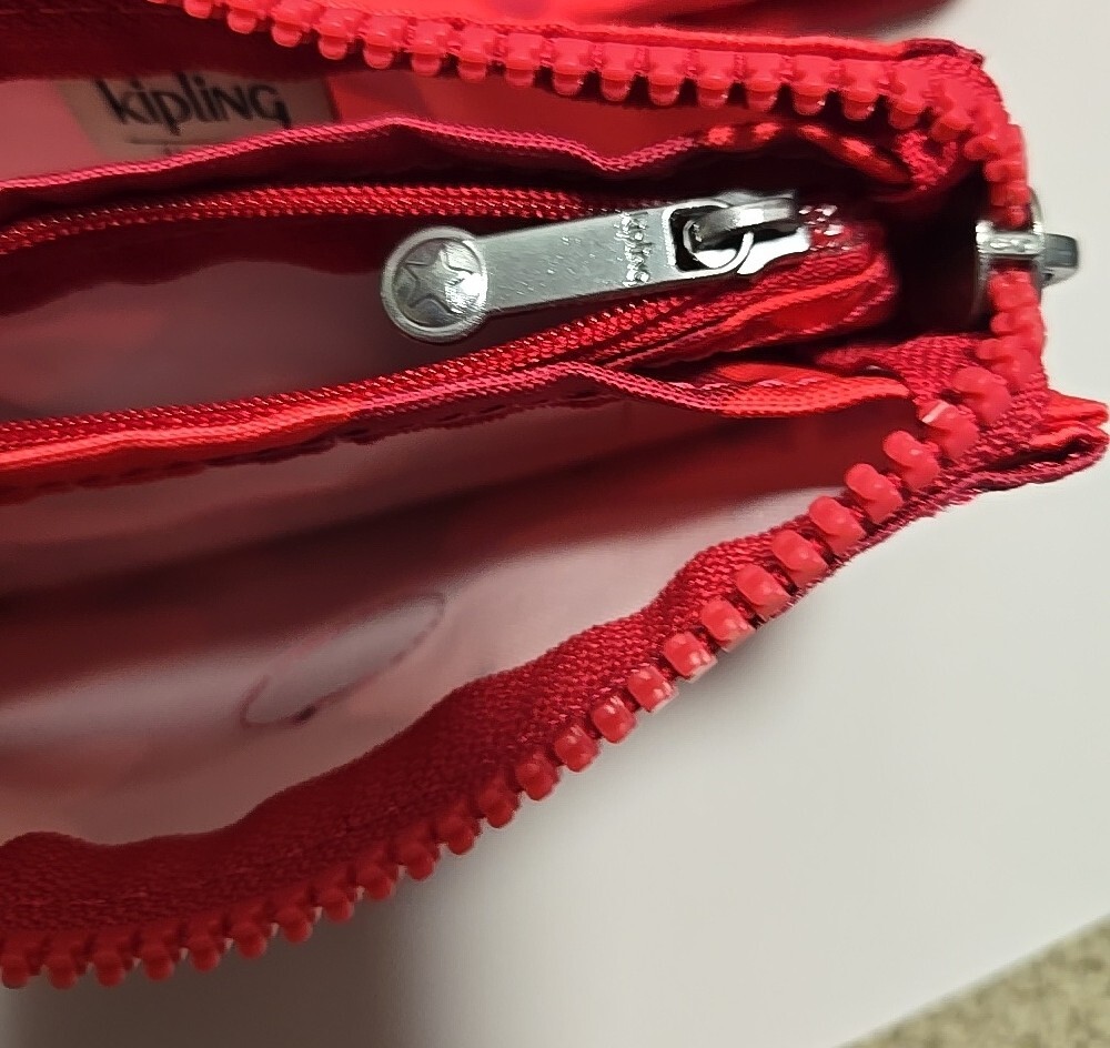 2 Nwt Kipling Small Creativity Coral Print Zip Pouches - Picture 8 of 15